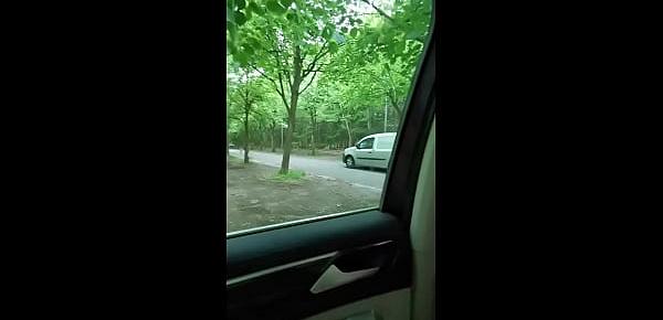 Masturbating Naked in my car with people walking by